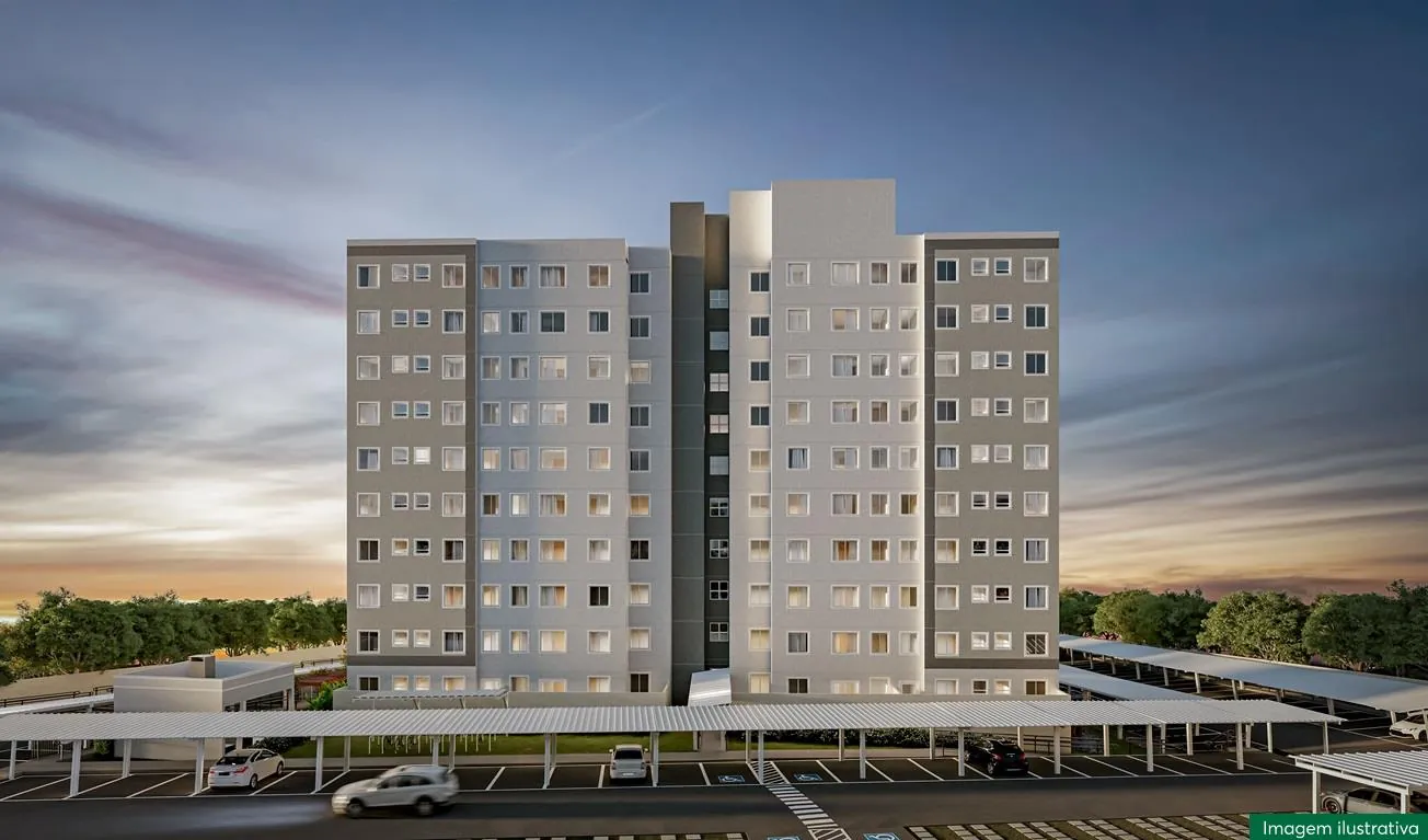 Fachada das torres ao entardecer