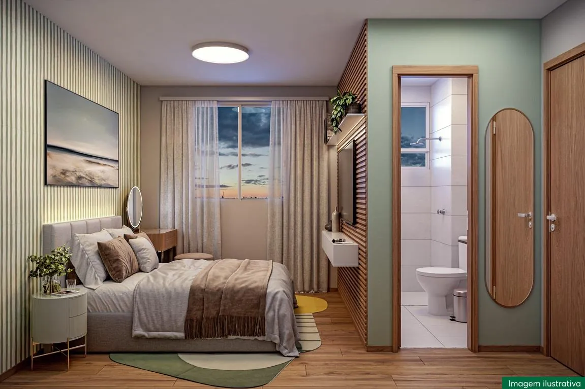 Quarto de casal decorado