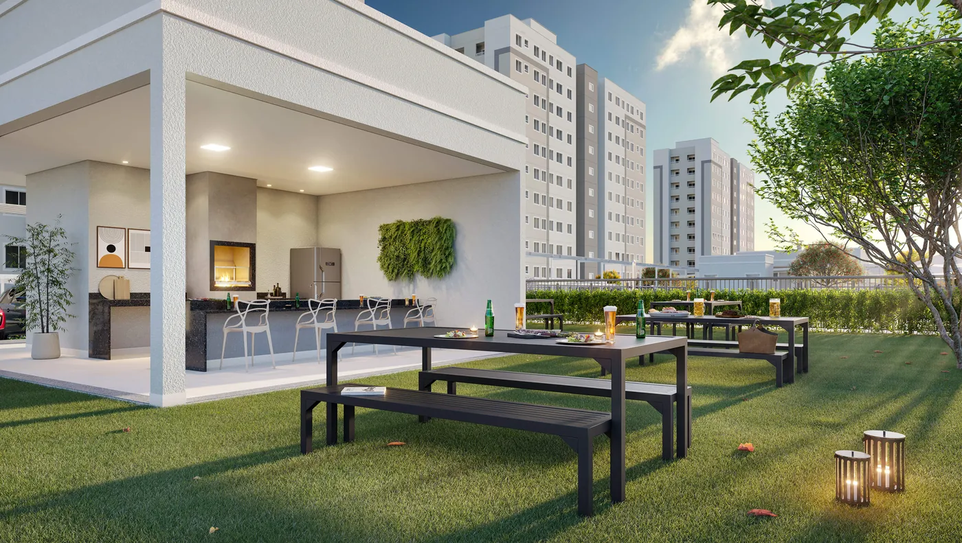 Espaço gourmet ao ar livre