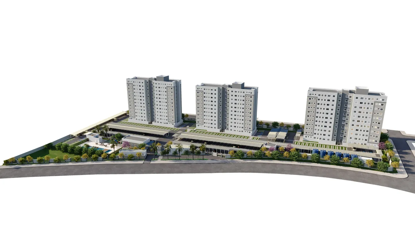 Maquete eletrônica do conjunto