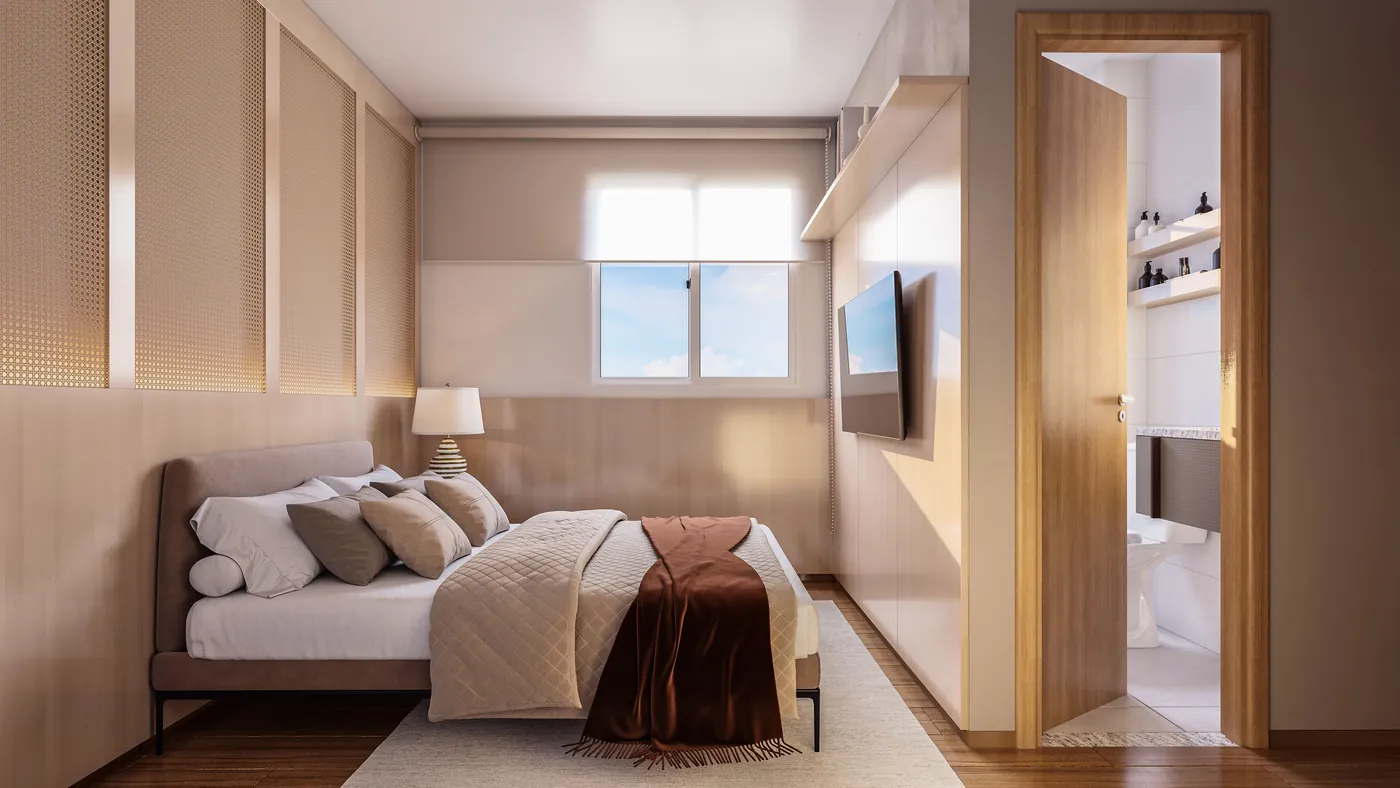 Quarto de casal decorado
