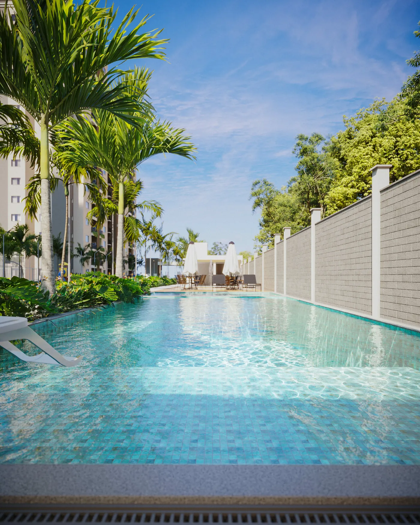 Piscina e deck