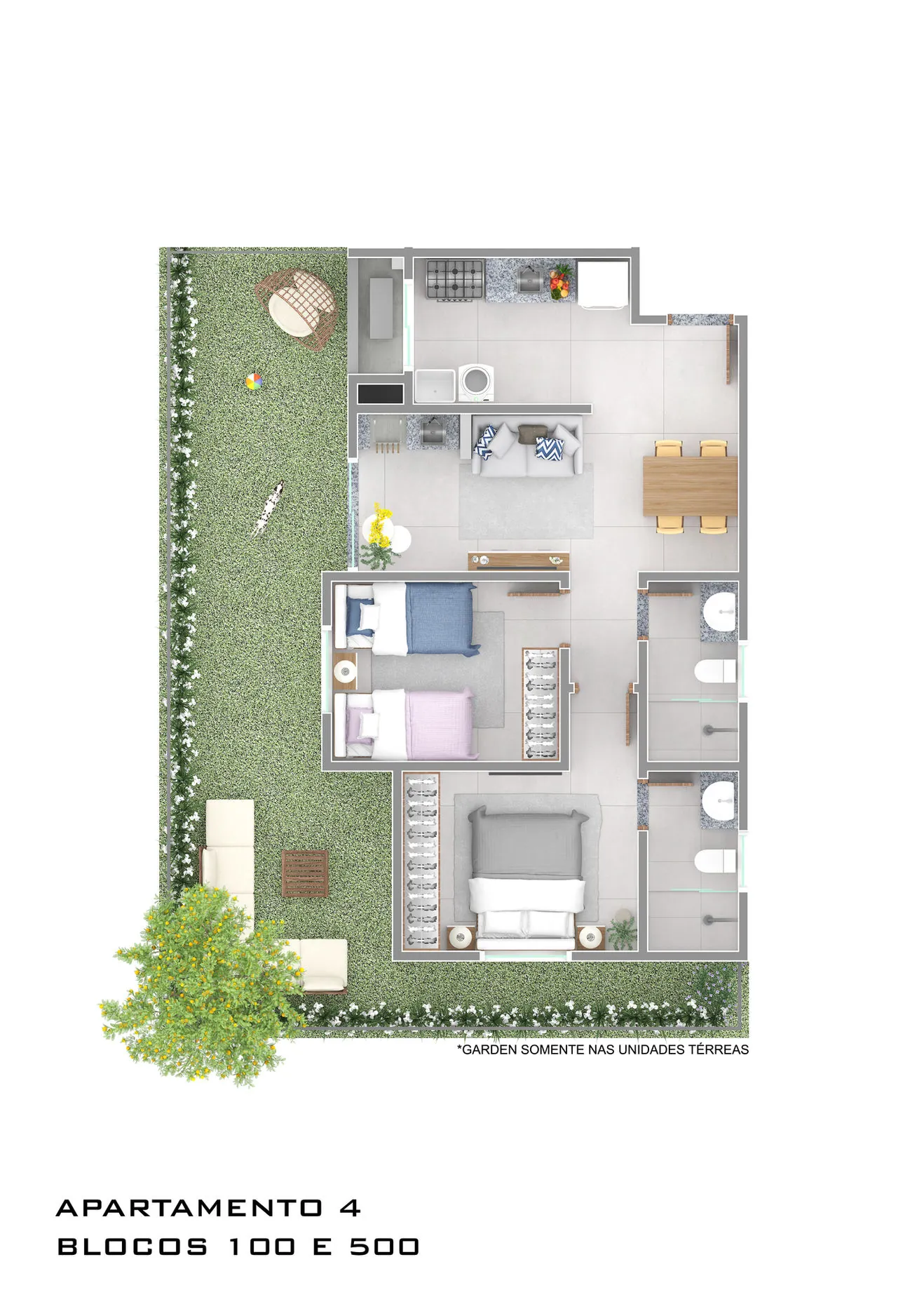 Planta humanizada com opção Garden