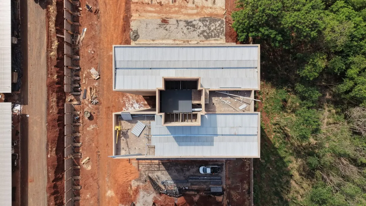 Obra em andamento: área de lazer